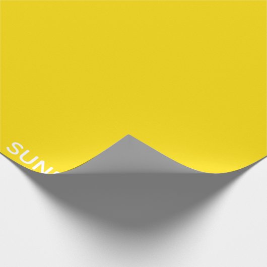 Sunflower Yellow Colour Name Geschenkpapier (Ecke)