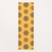 Sunflower Yellow Mandala - Third Eye Graphic Print Yogamatte (Vorderseite)