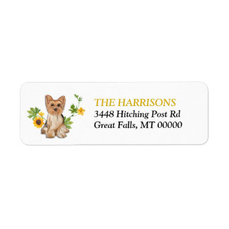 Sunflower Yellow Yorkshire Terrier