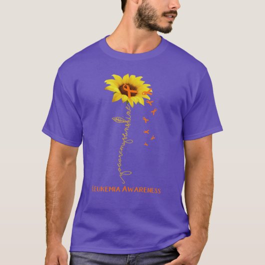 Sunflower You Are My Sunshine Leukemia Awareness g T-Shirt (Vorderseite)