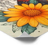 SunflowerDayOfTheDeadWitch Poster (Ecke)