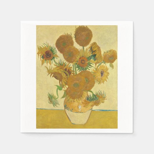 Sunflowers 1888 by Vincent van Gogh Serviette (Vorderseite)