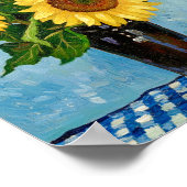 Sunflowers After Van Gogh Poster (Ecke)