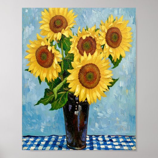 Sunflowers After Van Gogh Poster (Vorne)