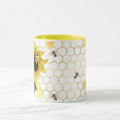 SUNFLOWERS AND BEES TASSE (Zentrum)