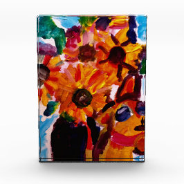 Sunflowers and chihuahua  fotoblock