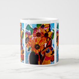 Sunflowers and chihuahua  Jumbo-Tasse