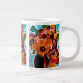 Sunflowers and chihuahua  Jumbo-Tasse (Rechts)
