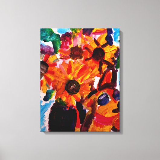 Sunflowers and chihuahua  leinwanddruck (Vorderseite)