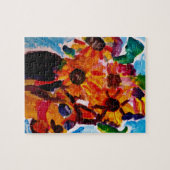 Sunflowers and chihuahua  puzzle (Horizontal)