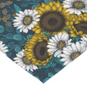Sunflowers and daisies, summer garden 2 kurzer tischläufer (Ecke)