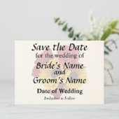 Sunflowers and Roses Bouquet Save The Date (Stehend Vorderseite)