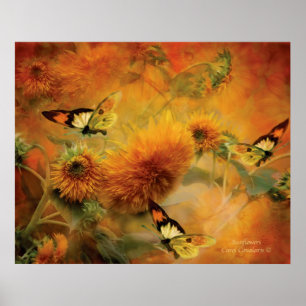 Sunflowers Art Poster/Print Poster