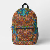 Sunflowers Back Pack Bedruckter Rucksack (Vorderseite)