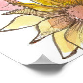 Sunflowers Bible Scripture 1 Thessalonians 5:11 Poster (Ecke)