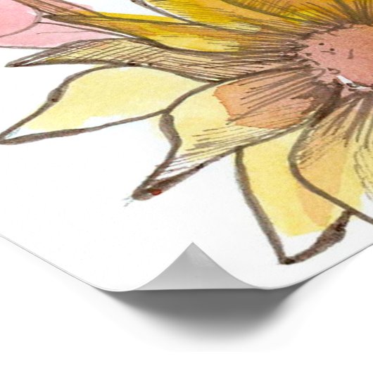 Sunflowers Bible Scripture 1 Thessalonians 5:11 Poster (Ecke)