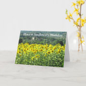 Sunflowers Birthday Card Karte (Gelbe Blume)