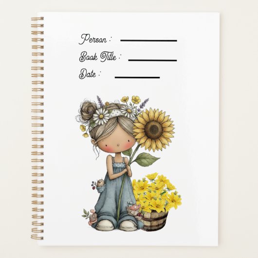  Sunflowers Book Cover Planner Planer (Vorderseite)