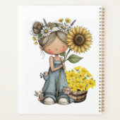  Sunflowers Book Cover Planner Planer (Rückseite)