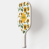 Sunflowers Botanical Foliage Greenery Pickleball Schläger (Links)