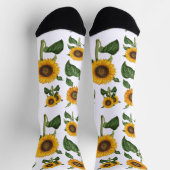 Sunflowers Botanical Greenery Socken (Oben)