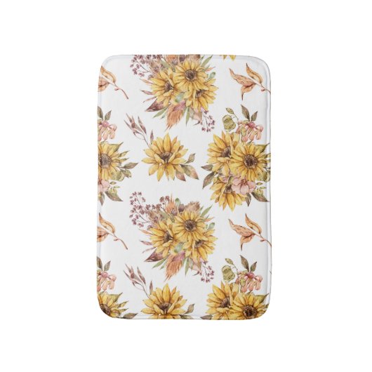 Sunflowers Bouquet Badematte (Vorderseite Vertikal)