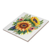 Sunflowers Bouquet - Französische Wohngestaltung Fliese (Seite)