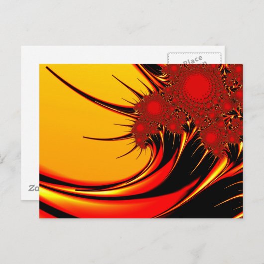 Sunflowers Brago-Mitchell Fine Fractal Art Postkarte (Vorne/Hinten)