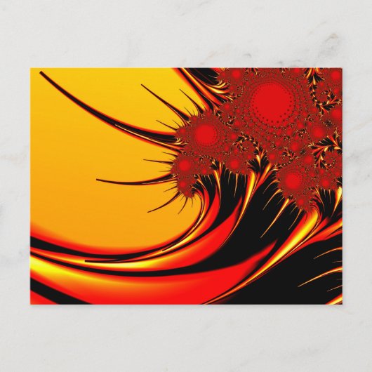 Sunflowers Brago-Mitchell Fine Fractal Art Postkarte (Vorderseite)