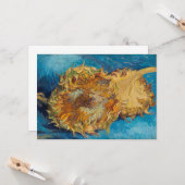 Sunflowers by Vincent van Gogh Karte (Vorderseite/Rückseite Beispiel)
