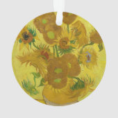 Sunflowers by Vincent van Gogh Ornament (Rückseite)
