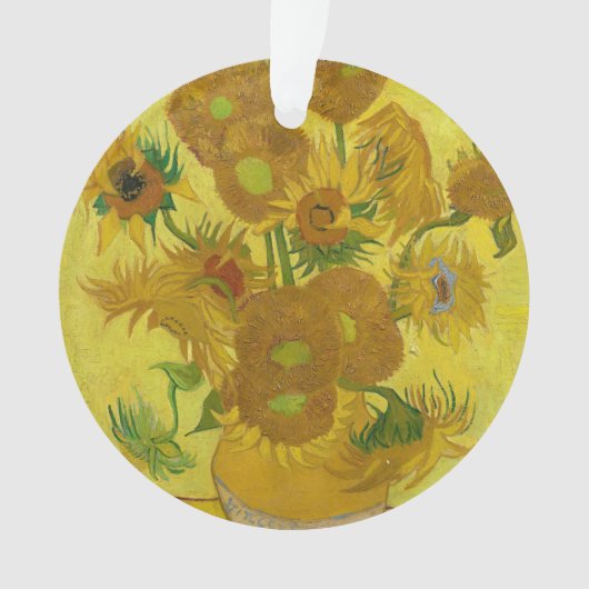 Sunflowers by Vincent van Gogh Ornament (Vorderseite)
