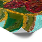 Sunflowers by Vincent van Gogh Poster (Ecke)