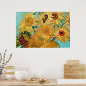 Sunflowers by Vincent van Gogh Poster (Küche)