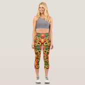 Sunflowers Capri Leggings Modern (Vorderseite)