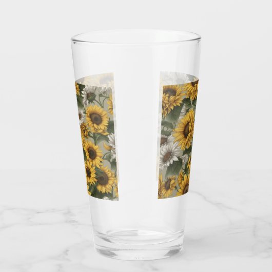Sunflowers Daisies #2 Glas (Rechts)