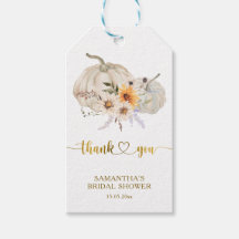 Sunflowers Daisy Pumpkin Fall Bridal Shower Favor