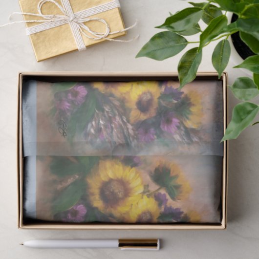 Sunflowers DBL Seidenpapier (Geschenk)