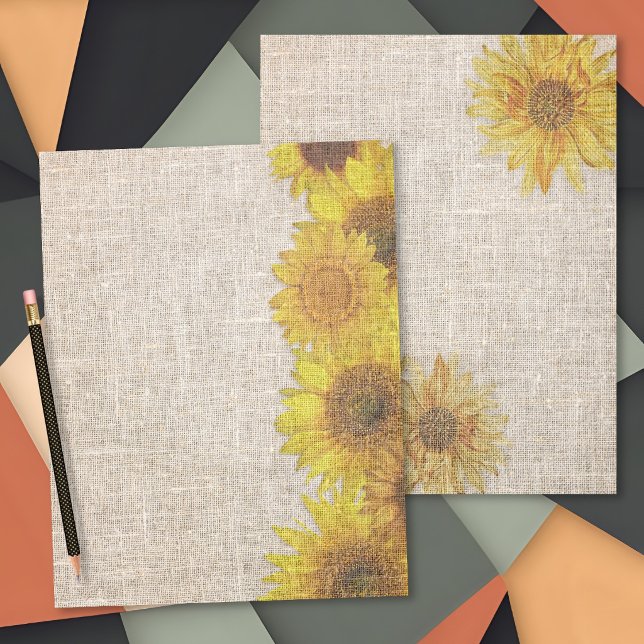Sunflowers Decorated Double-sided Scrapbook Paper (Von Creator hochgeladen)