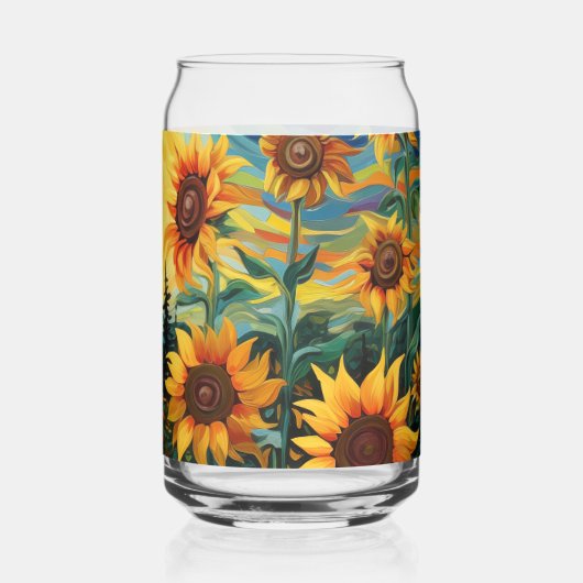 Sunflowers Dosenglas (Rückseite)