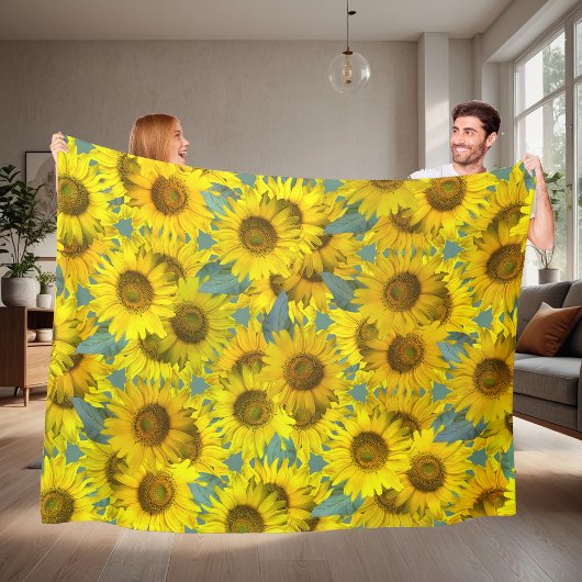 Sunflowers fleecedecke