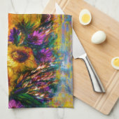 Sunflowers Geschirrtuch (Viertel Falte)