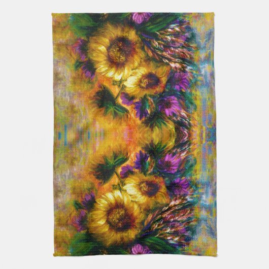 Sunflowers Geschirrtuch (Vertikal)