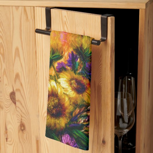 Sunflowers Geschirrtuch (Drittel gefaltet)