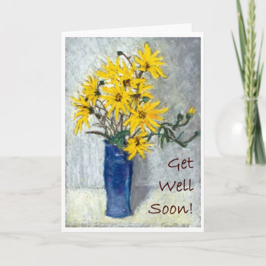 'Sunflowers' Get Well Card Karte (Vorderseite)