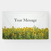 Sunflowers in Field Banner (Horizontal)