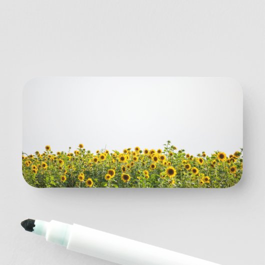 Sunflowers in Field Namensschild (Beispiel)