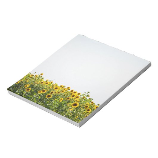 Sunflowers in Field Notizblock (Rotiert)
