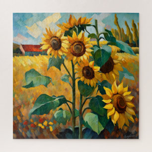 Sunflowers in Field Puzzle