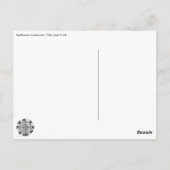 Sunflowers in Summer color your card Postkarte (Rückseite)